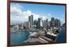 Skyscrapers and Circular Quay Seen from Observation Pylon of Sydney Harbour Bridge, Sydney-null-Framed Photographic Print