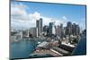 Skyscrapers and Circular Quay Seen from Observation Pylon of Sydney Harbour Bridge, Sydney-null-Mounted Photographic Print