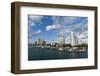 Skyscrapers and Marina, South Beach, Miami Beach, Florida, United States of America, North America-Sergio Pitamitz-Framed Photographic Print