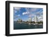 Skyscrapers and Marina, South Beach, Miami Beach, Florida, United States of America, North America-Sergio Pitamitz-Framed Photographic Print