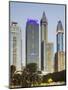 Skyscrapers at Sheikh Zayed Road, Dubai, United Arab Emirates-Rainer Mirau-Mounted Photographic Print