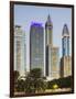 Skyscrapers at Sheikh Zayed Road, Dubai, United Arab Emirates-Rainer Mirau-Framed Photographic Print