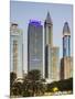 Skyscrapers at Sheikh Zayed Road, Dubai, United Arab Emirates-Rainer Mirau-Mounted Photographic Print