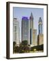 Skyscrapers at Sheikh Zayed Road, Dubai, United Arab Emirates-Rainer Mirau-Framed Photographic Print