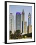 Skyscrapers at Sheikh Zayed Road, Dubai, United Arab Emirates-Rainer Mirau-Framed Photographic Print