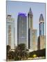 Skyscrapers at Sheikh Zayed Road, Dubai, United Arab Emirates-Rainer Mirau-Mounted Photographic Print