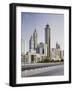 Skyscrapers at the 308th Road, Sheikh Zayed Road, Dubai, United Arab Emirates-Rainer Mirau-Framed Photographic Print