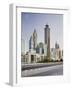 Skyscrapers at the 308th Road, Sheikh Zayed Road, Dubai, United Arab Emirates-Rainer Mirau-Framed Photographic Print