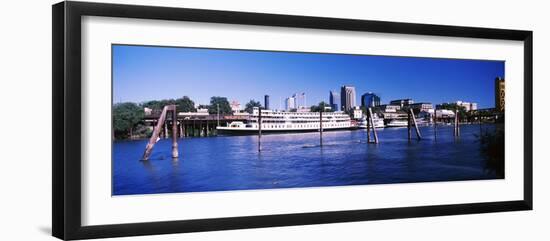 Skyscrapers at the Waterfront, Delta King Hotel, Sacramento, California, USA 2012-null-Framed Photographic Print