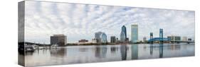 Skyscrapers at the waterfront, Main Street Bridge, St. John's River, Jacksonville, Florida, USA-null-Stretched Canvas