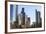 Skyscrapers, Chicago, Illinois, United States of America, North America-Amanda Hall-Framed Photographic Print