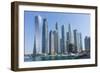 Skyscrapers, Dubai Marina, Dubai, United Arab Emirates, Middle East-Fraser Hall-Framed Photographic Print