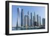 Skyscrapers, Dubai Marina, Dubai, United Arab Emirates, Middle East-Fraser Hall-Framed Photographic Print