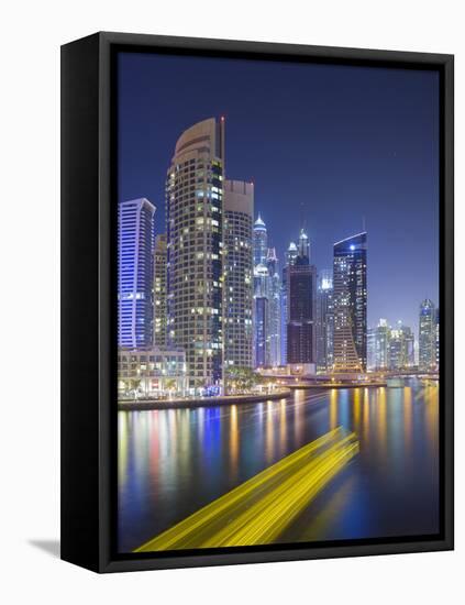 Skyscrapers, Dubai Marina, Dubai, United Arab Emirates-Rainer Mirau-Framed Stretched Canvas