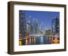 Skyscrapers, Dubai Marina, Dubai, United Arab Emirates-Rainer Mirau-Framed Photographic Print