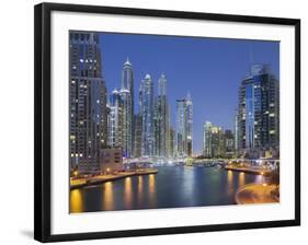 Skyscrapers, Dubai Marina, Dubai, United Arab Emirates-Rainer Mirau-Framed Photographic Print