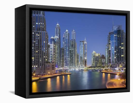 Skyscrapers, Dubai Marina, Dubai, United Arab Emirates-Rainer Mirau-Framed Stretched Canvas