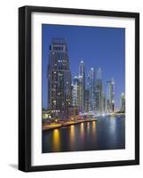 Skyscrapers, Dubai Marina, Dubai, United Arab Emirates-Rainer Mirau-Framed Photographic Print