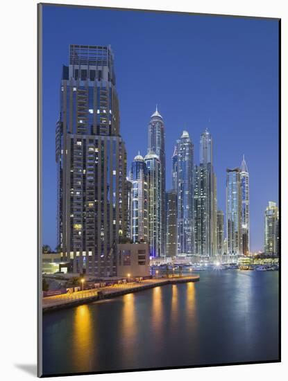 Skyscrapers, Dubai Marina, Dubai, United Arab Emirates-Rainer Mirau-Mounted Photographic Print