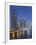 Skyscrapers, Dubai Marina, Dubai, United Arab Emirates-Rainer Mirau-Framed Photographic Print