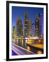 Skyscrapers, Dubai Marina, Dubai, United Arab Emirates-Rainer Mirau-Framed Photographic Print