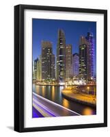 Skyscrapers, Dubai Marina, Dubai, United Arab Emirates-Rainer Mirau-Framed Photographic Print