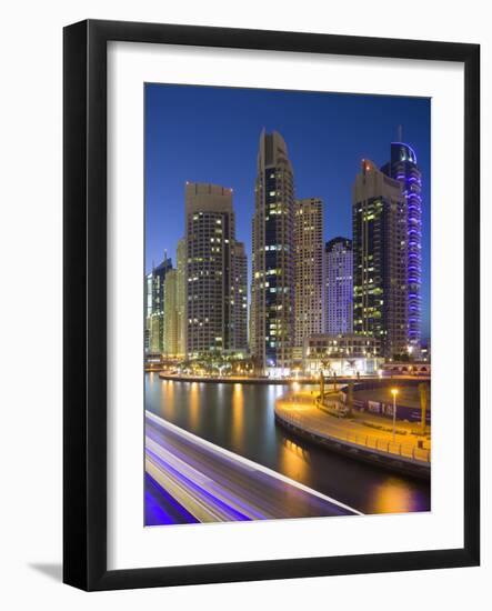 Skyscrapers, Dubai Marina, Dubai, United Arab Emirates-Rainer Mirau-Framed Photographic Print