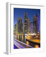 Skyscrapers, Dubai Marina, Dubai, United Arab Emirates-Rainer Mirau-Framed Photographic Print