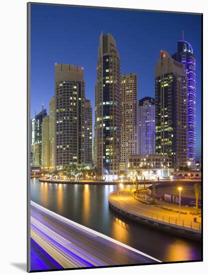 Skyscrapers, Dubai Marina, Dubai, United Arab Emirates-Rainer Mirau-Mounted Photographic Print