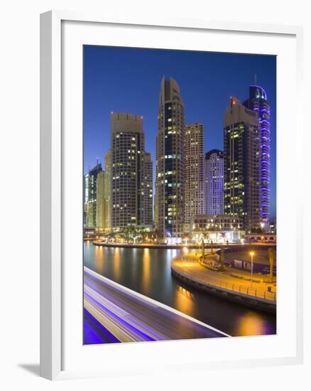 Skyscrapers, Dubai Marina, Dubai, United Arab Emirates-Rainer Mirau-Framed Premium Photographic Print