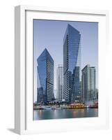 Skyscrapers, Dubai Marina, Dubai, United Arab Emirates-Rainer Mirau-Framed Photographic Print