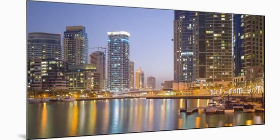 Skyscrapers, Dubai Marina, Dubai, United Arab Emirates-Rainer Mirau-Mounted Photographic Print