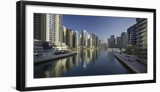 Skyscrapers, Dubai Marina, Dubai, United Arab Emirates-Rainer Mirau-Framed Photographic Print