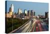 Skyscrapers in a City at Dusk, Philadelphia, Pennsylvania, Usa-null-Stretched Canvas