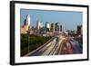 Skyscrapers in a City at Dusk, Philadelphia, Pennsylvania, Usa-null-Framed Photographic Print