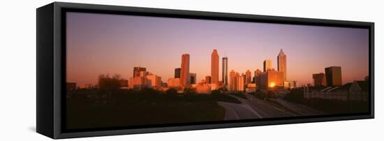 Skyscrapers in a City, Atlanta, Georgia, USA-null-Framed Stretched Canvas