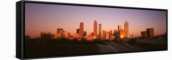 Skyscrapers in a City, Atlanta, Georgia, USA-null-Framed Stretched Canvas