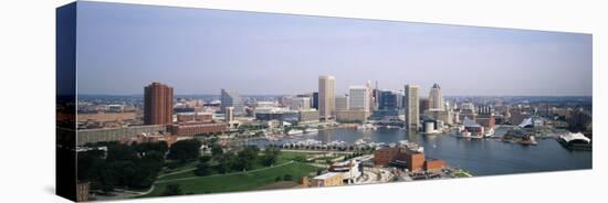 Skyscrapers in a City, Baltimore, Maryland, USA-null-Stretched Canvas