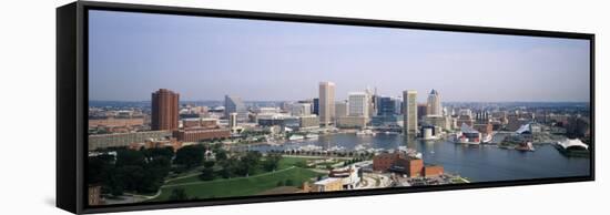 Skyscrapers in a City, Baltimore, Maryland, USA-null-Framed Stretched Canvas