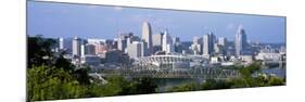 Skyscrapers in a City, Cincinnati, Ohio, USA-null-Mounted Photographic Print