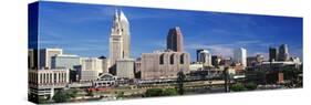 Skyscrapers in a city, Cleveland, Ohio, USA-null-Stretched Canvas