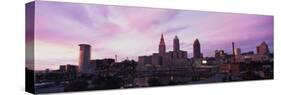 Skyscrapers in a city, Cleveland, Ohio, USA-null-Stretched Canvas
