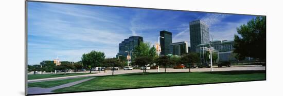 Skyscrapers in a city, Cleveland, Ohio, USA-null-Mounted Photographic Print