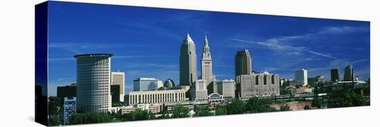 Skyscrapers in a city, Cleveland, Ohio, USA-null-Stretched Canvas