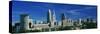 Skyscrapers in a city, Cleveland, Ohio, USA-null-Stretched Canvas
