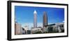 Skyscrapers in a city, Cleveland, Ohio, USA-null-Framed Photographic Print