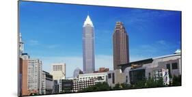 Skyscrapers in a city, Cleveland, Ohio, USA-null-Mounted Photographic Print