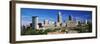 Skyscrapers in a city, Cleveland, Ohio, USA-null-Framed Photographic Print