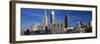 Skyscrapers in a city, Cleveland, Ohio, USA-null-Framed Photographic Print