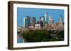 Skyscrapers in a City, Delaware River, Philadelphia, Pennsylvania, Usa-null-Framed Photographic Print